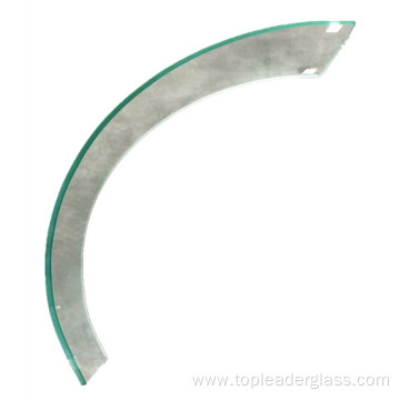 Bent curved tempered glass curved for building architecture